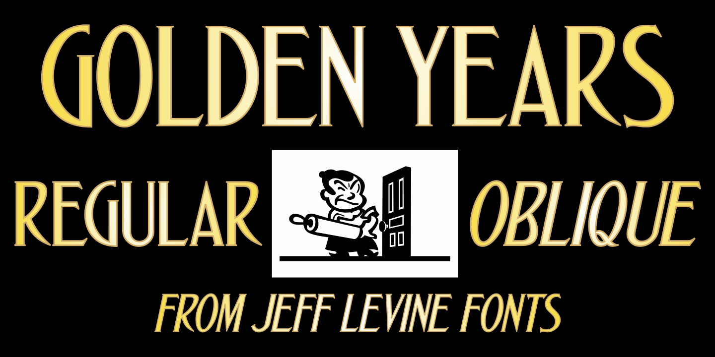 Golden Years Font Poster #1