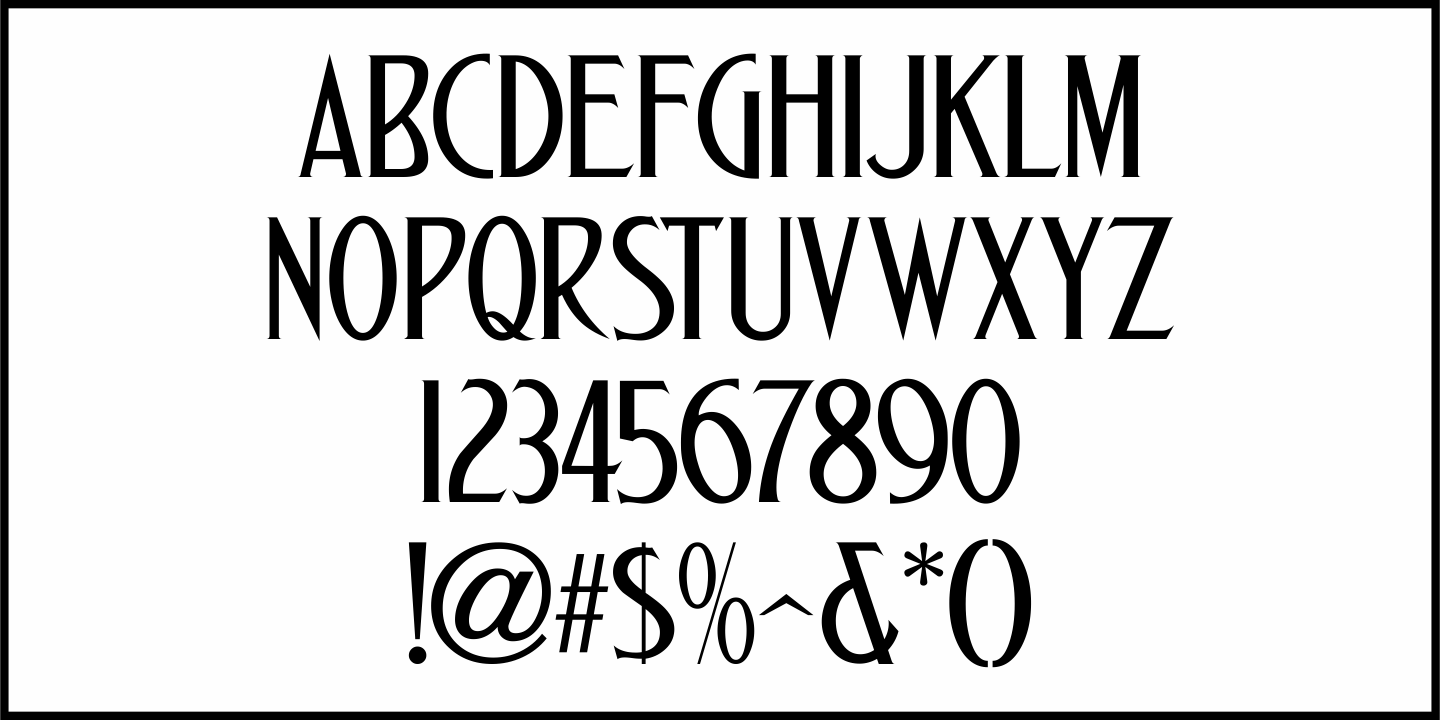 Golden Years Font Poster #1