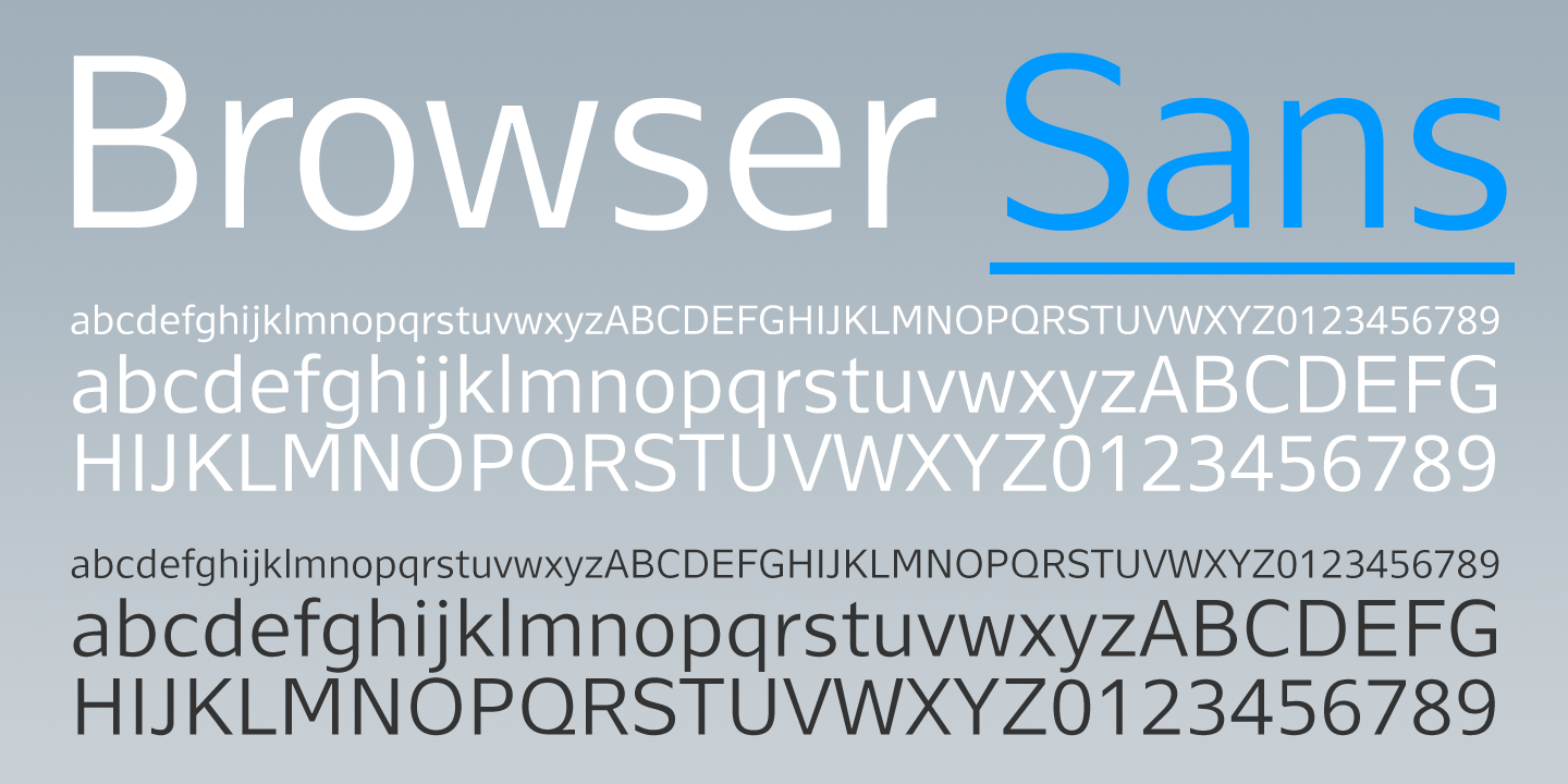 Browser Sans Font Family