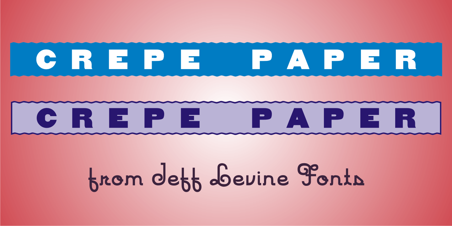 Crepe Paper Font Family Poster