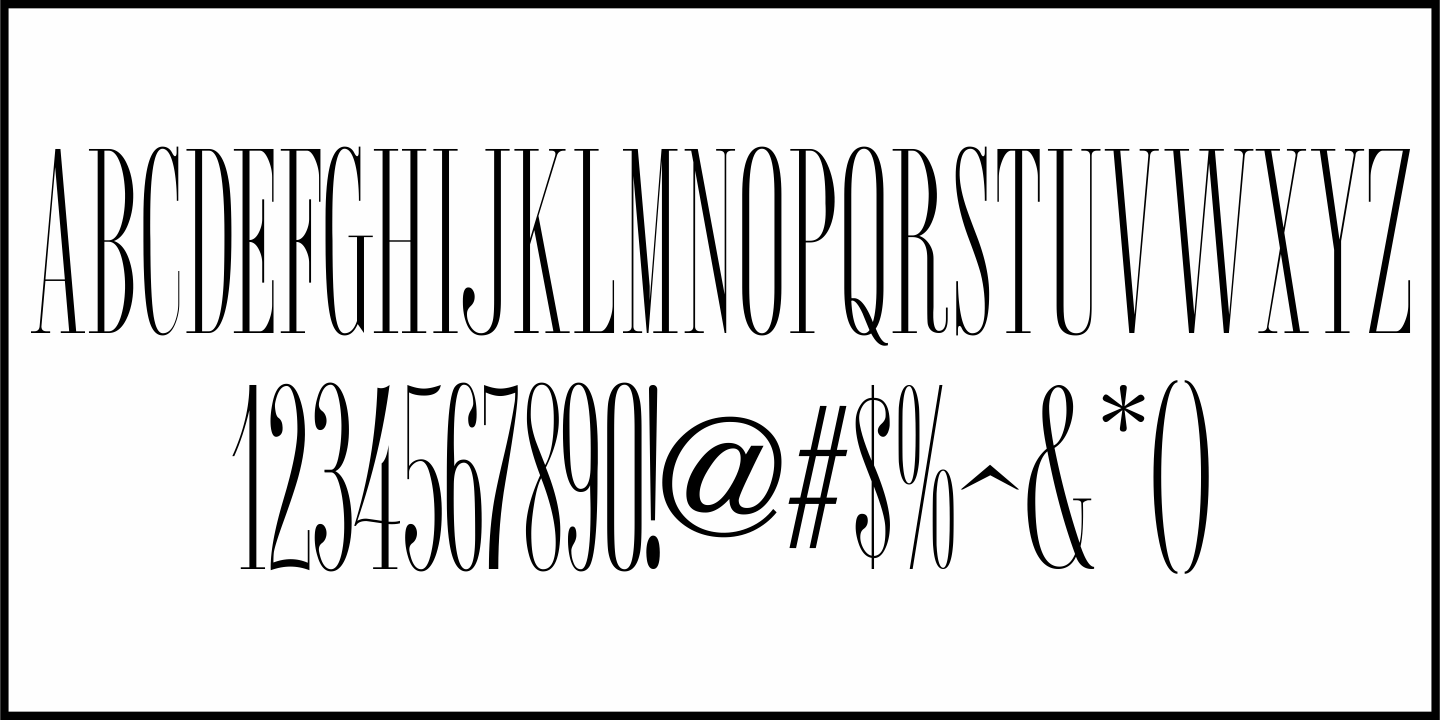 Catalog Sheet Font Poster #3