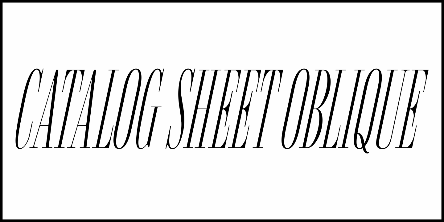 Catalog Sheet Font Poster #4