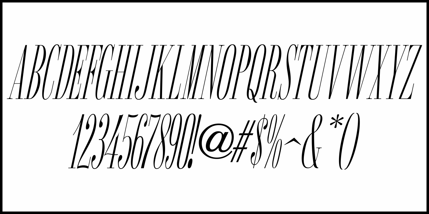 Catalog Sheet Font Poster #5