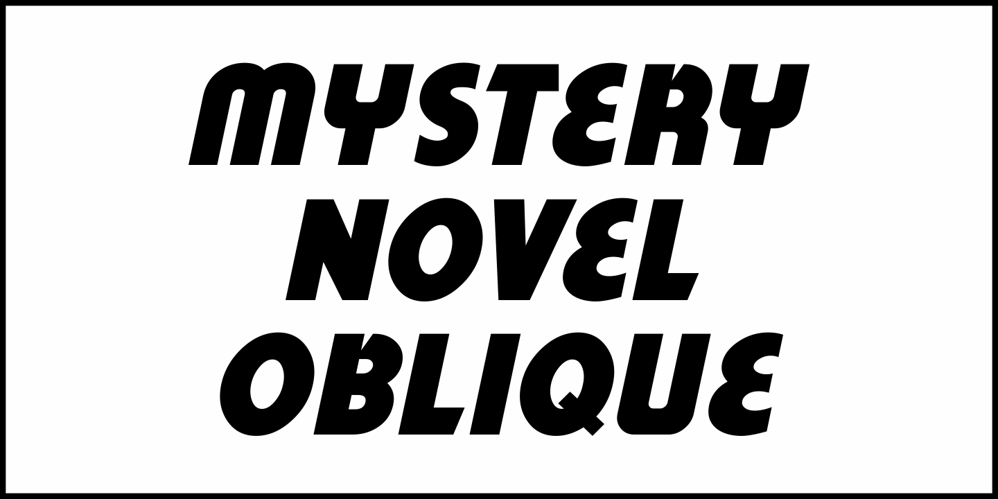 Mystery Novel Font Poster #4