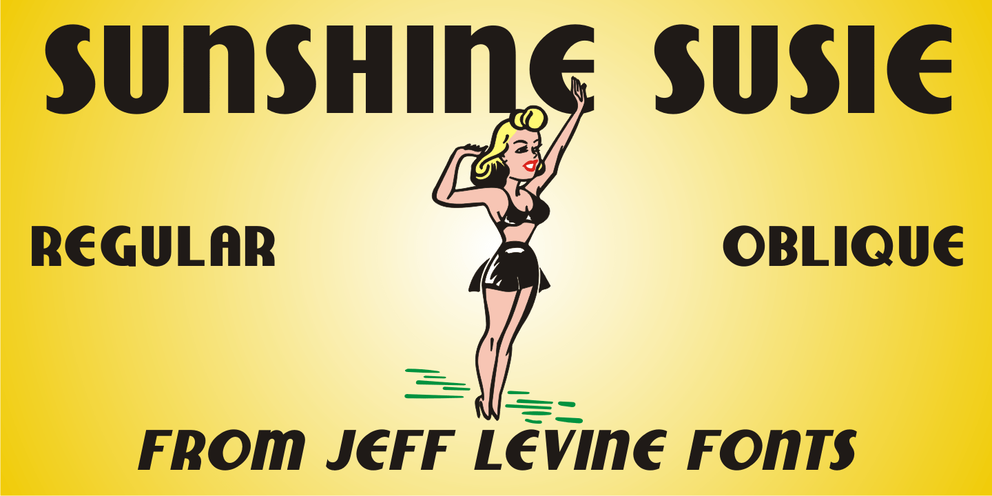 Sunshine Susie Font Poster #1
