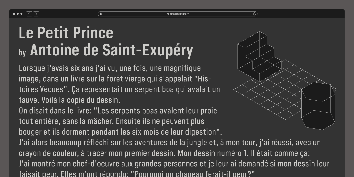 Minimalized Font Poster #5