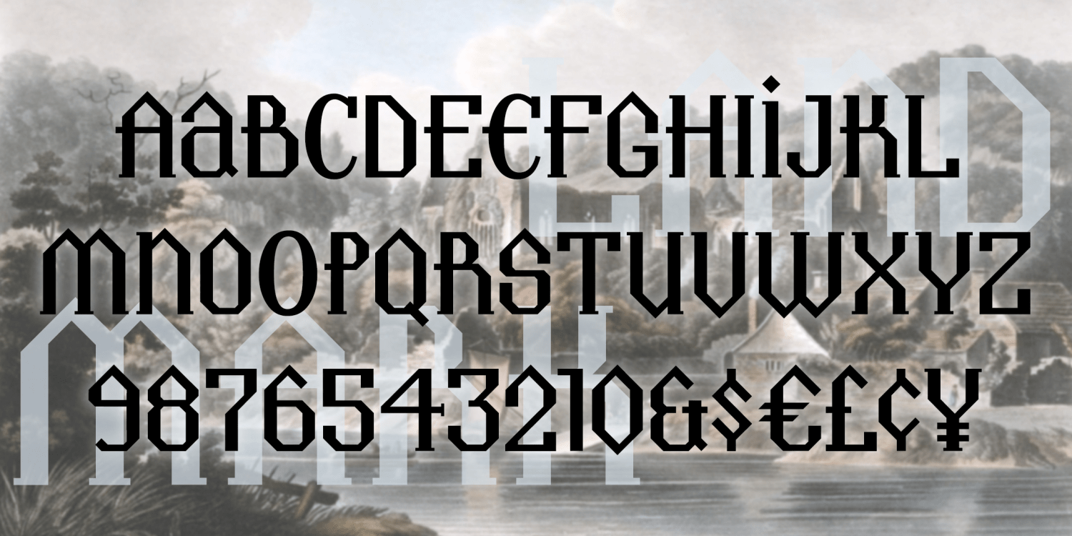 Landmark Font Poster #1