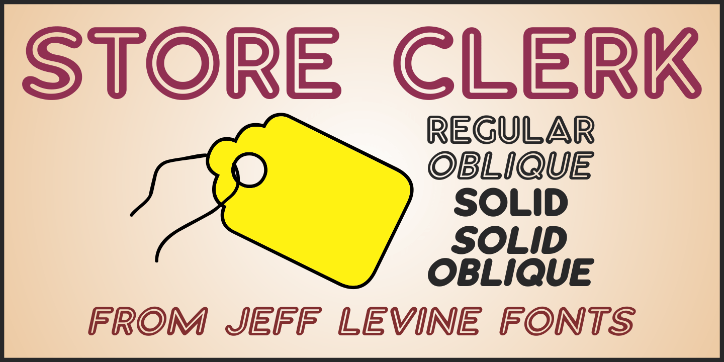 Store Clerk Font Poster #1