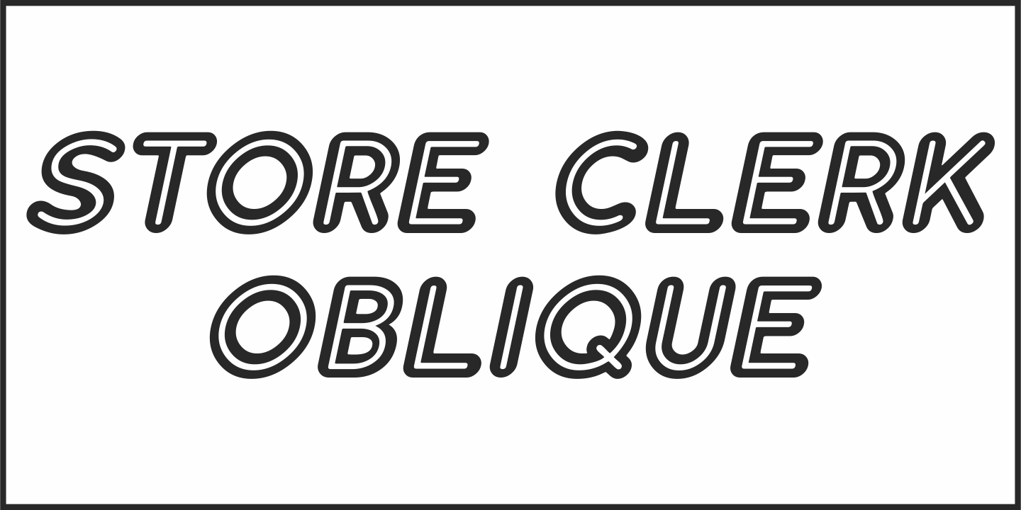 Store Clerk Font Poster #3