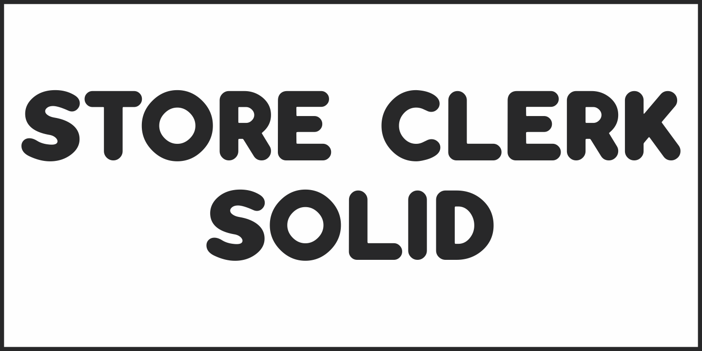 Store Clerk Font Poster #4