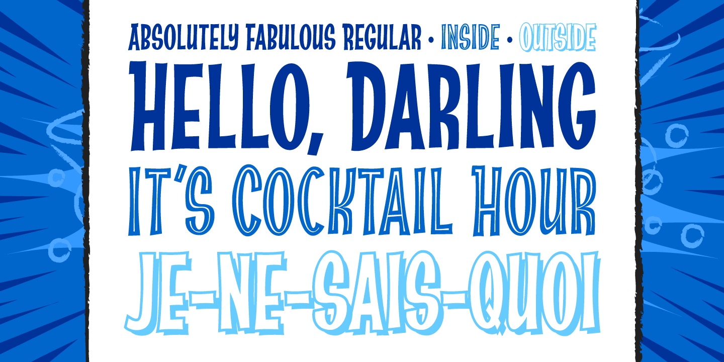 Absolutely Fabulous Font Poster #1