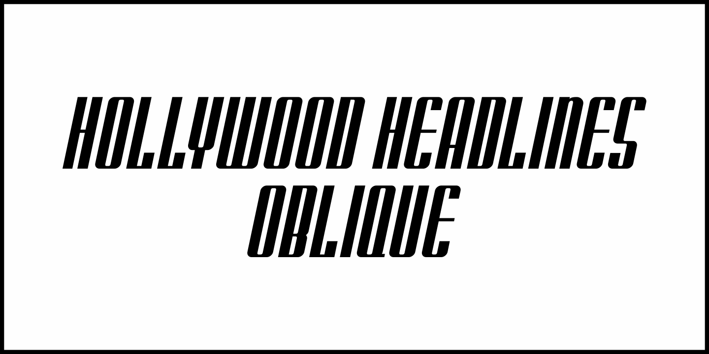 Hollywood Headlines Font Poster #4