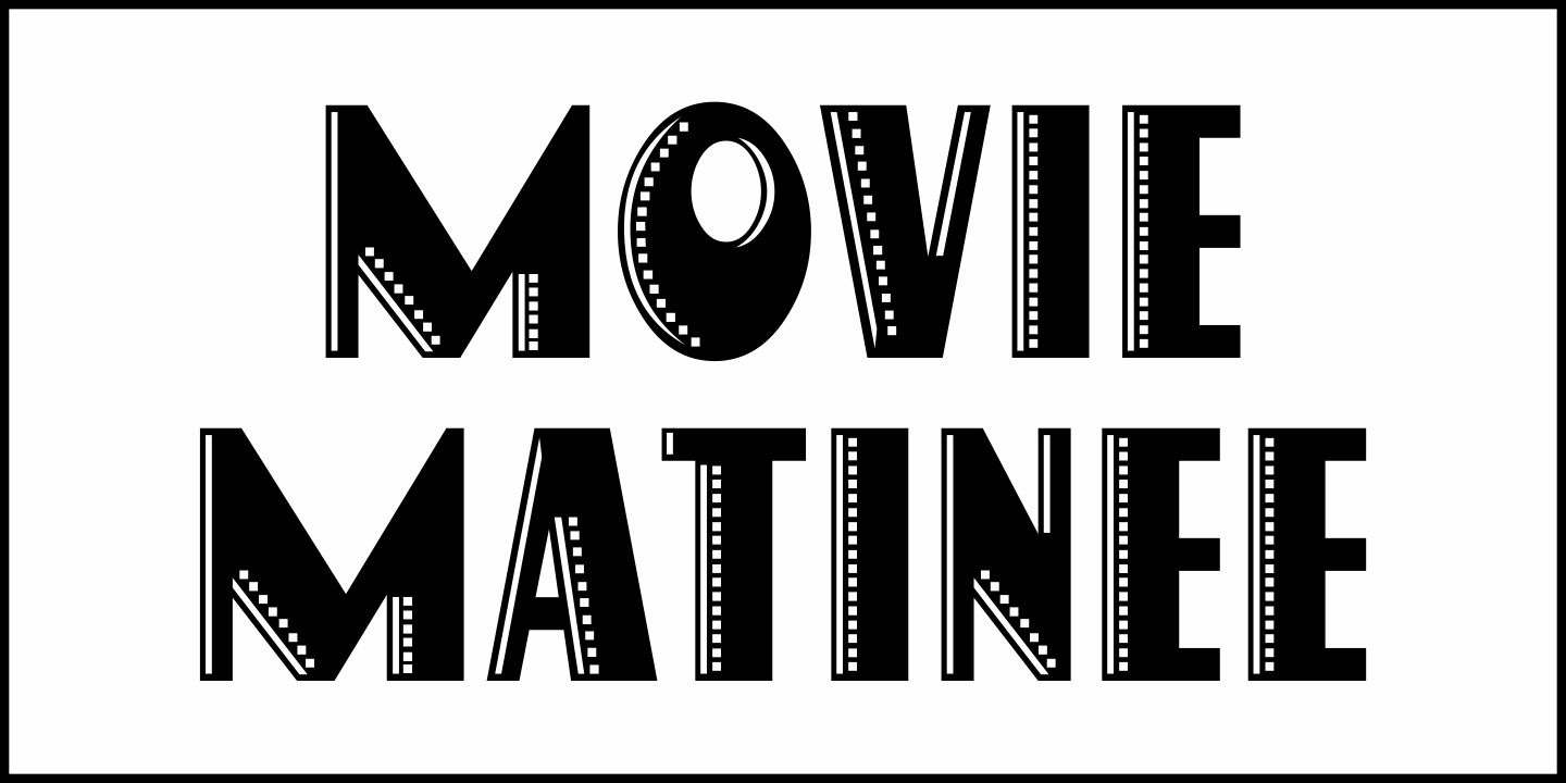 Movie Matinee Font Poster #2