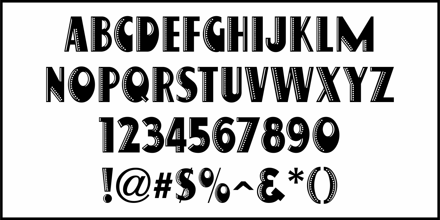 Movie Matinee Font Poster #3