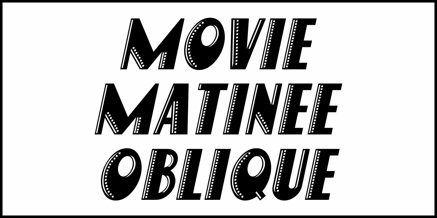 Movie Matinee Font Poster #4