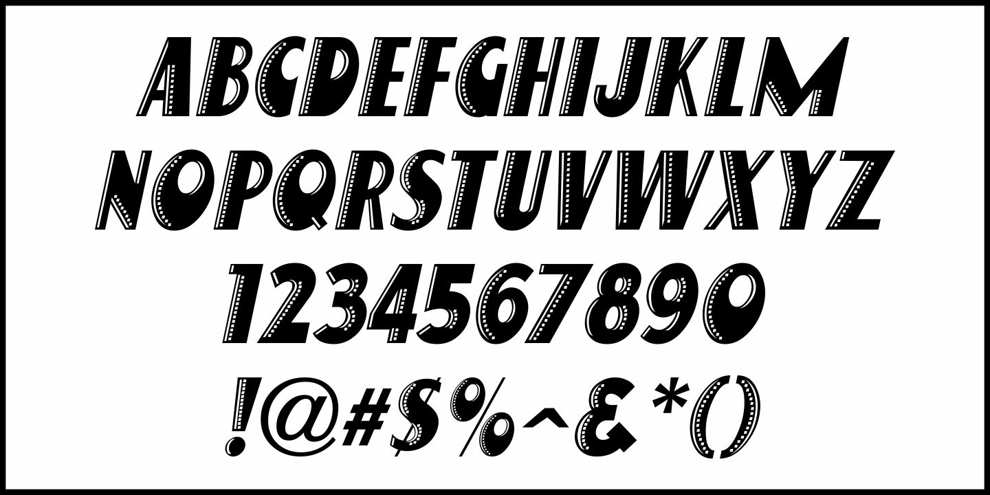 Movie Matinee Font Poster #5