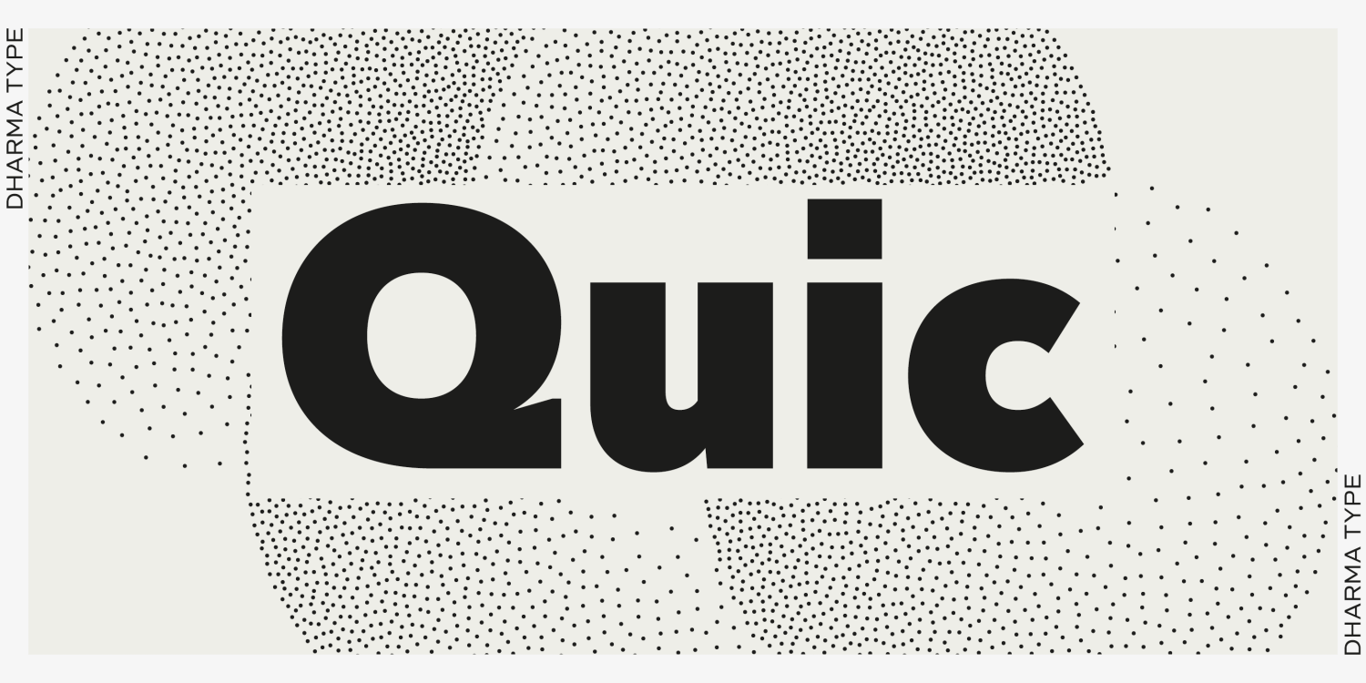 Quic Font Poster