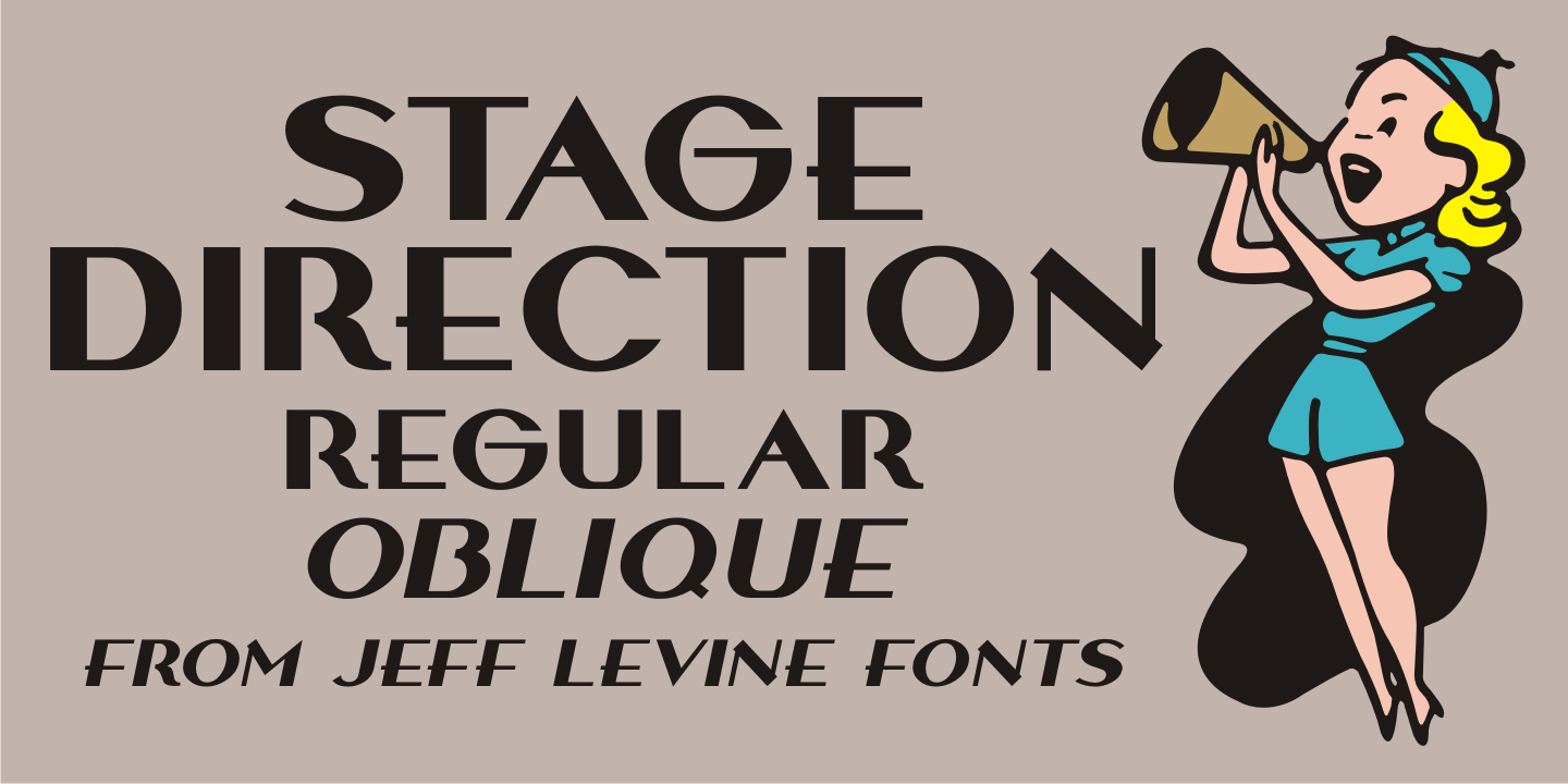 Stage Direction Font Poster #1