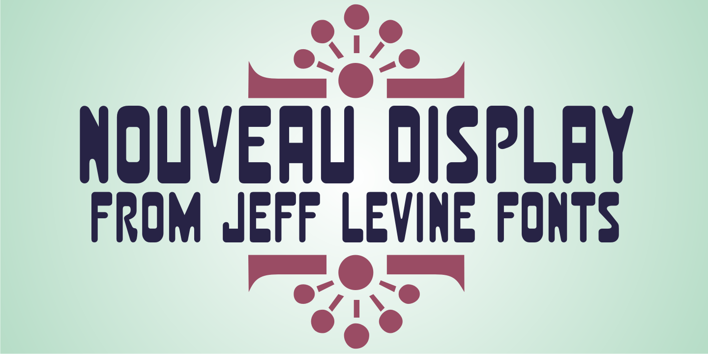 Nouveau Display Font Poster #1
