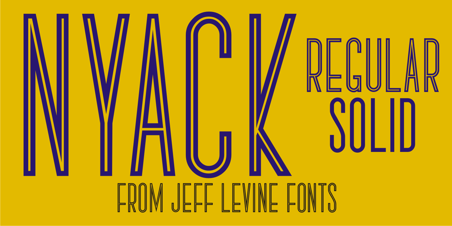 Nyack Font Poster #1