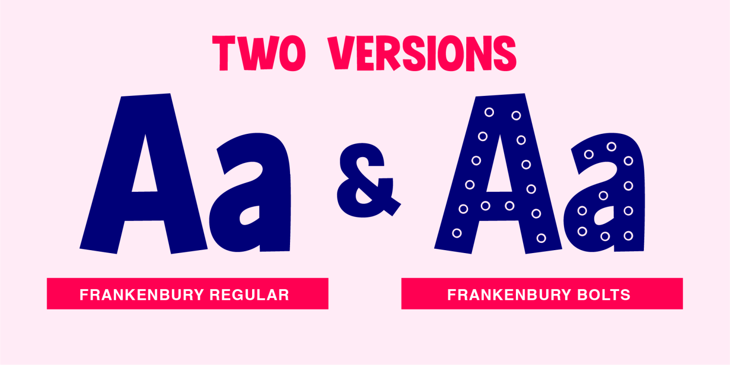 Frankenbury Font Poster #1