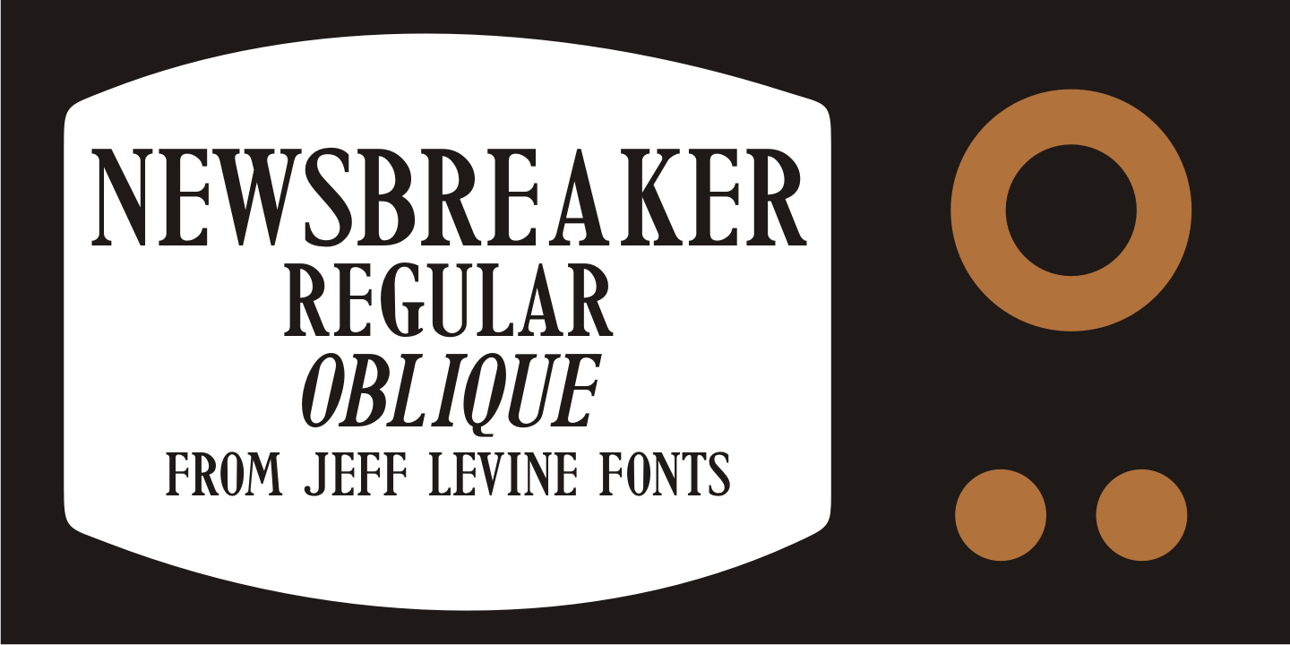 Newsbreaker Font Poster #1