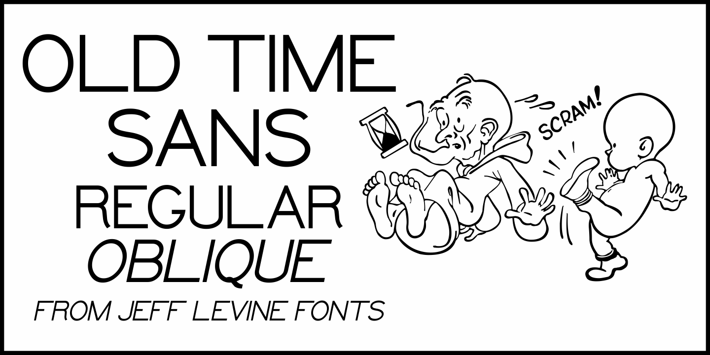 Old Time Sans Poster