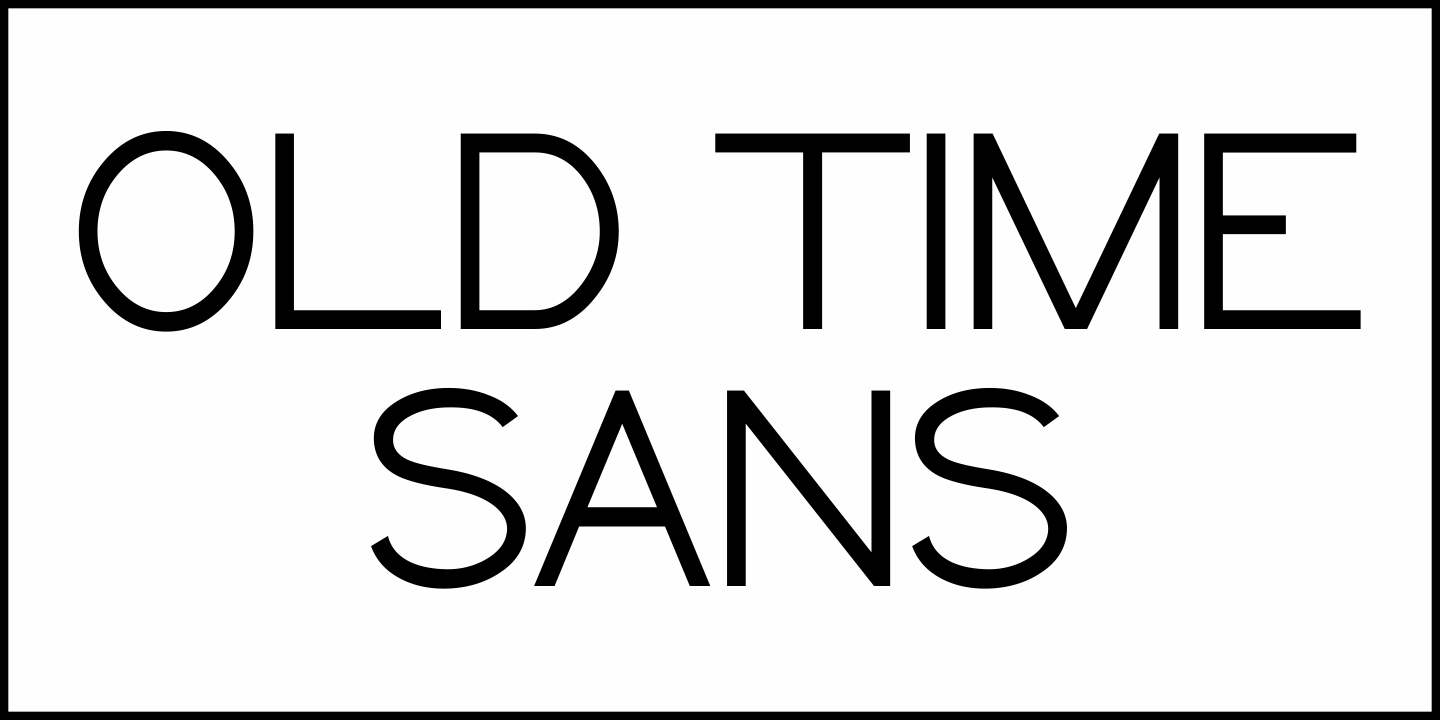 Old Time Sans Font Poster #1