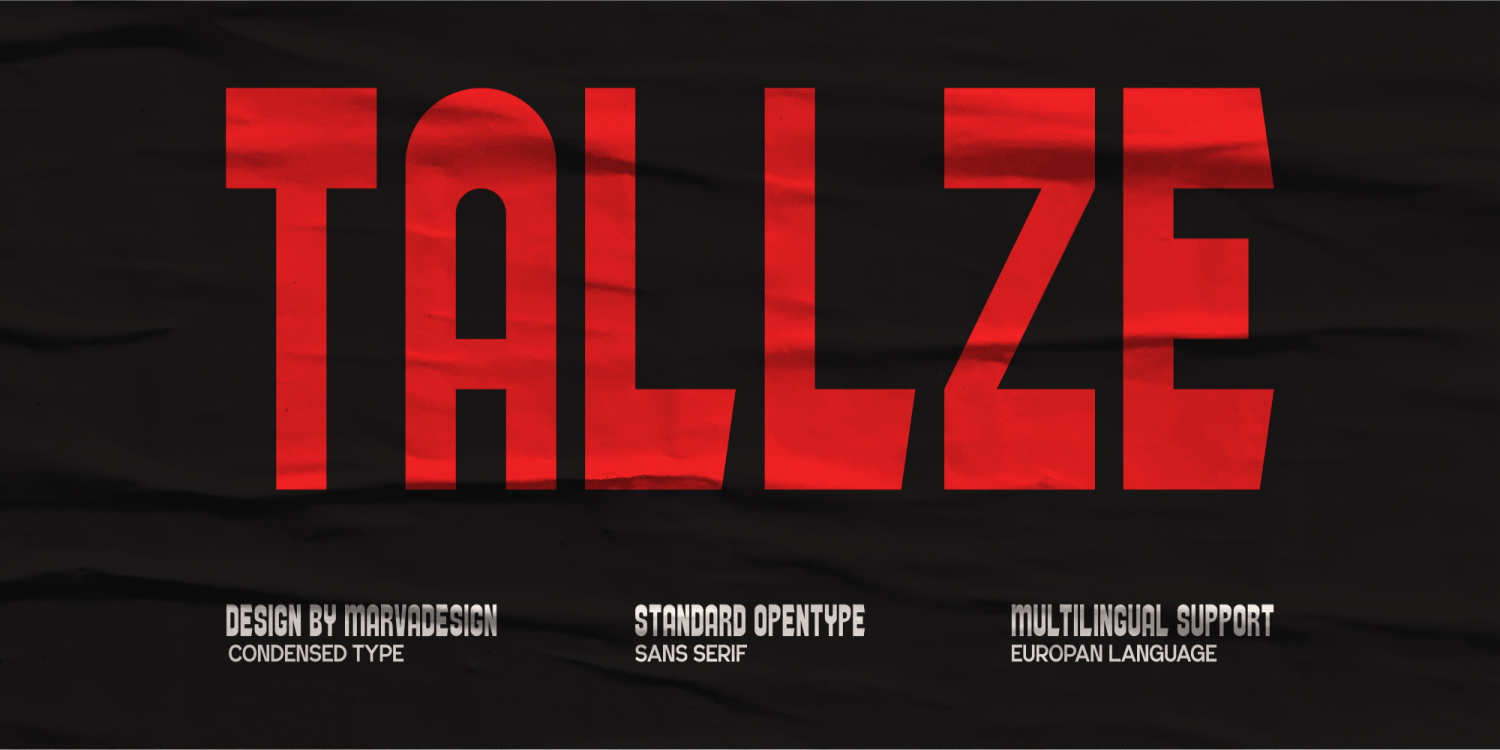 Tallze Font Poster #1
