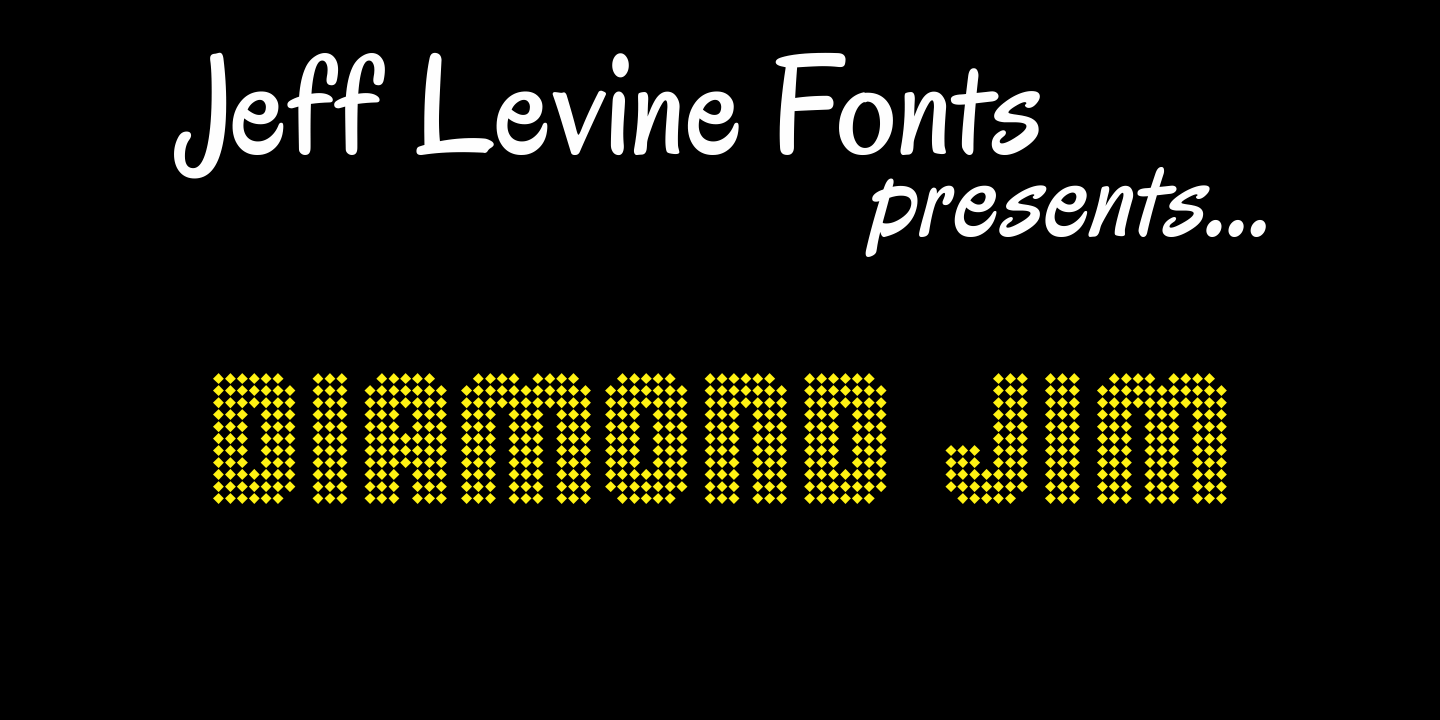 Diamond Jim Font Poster #1