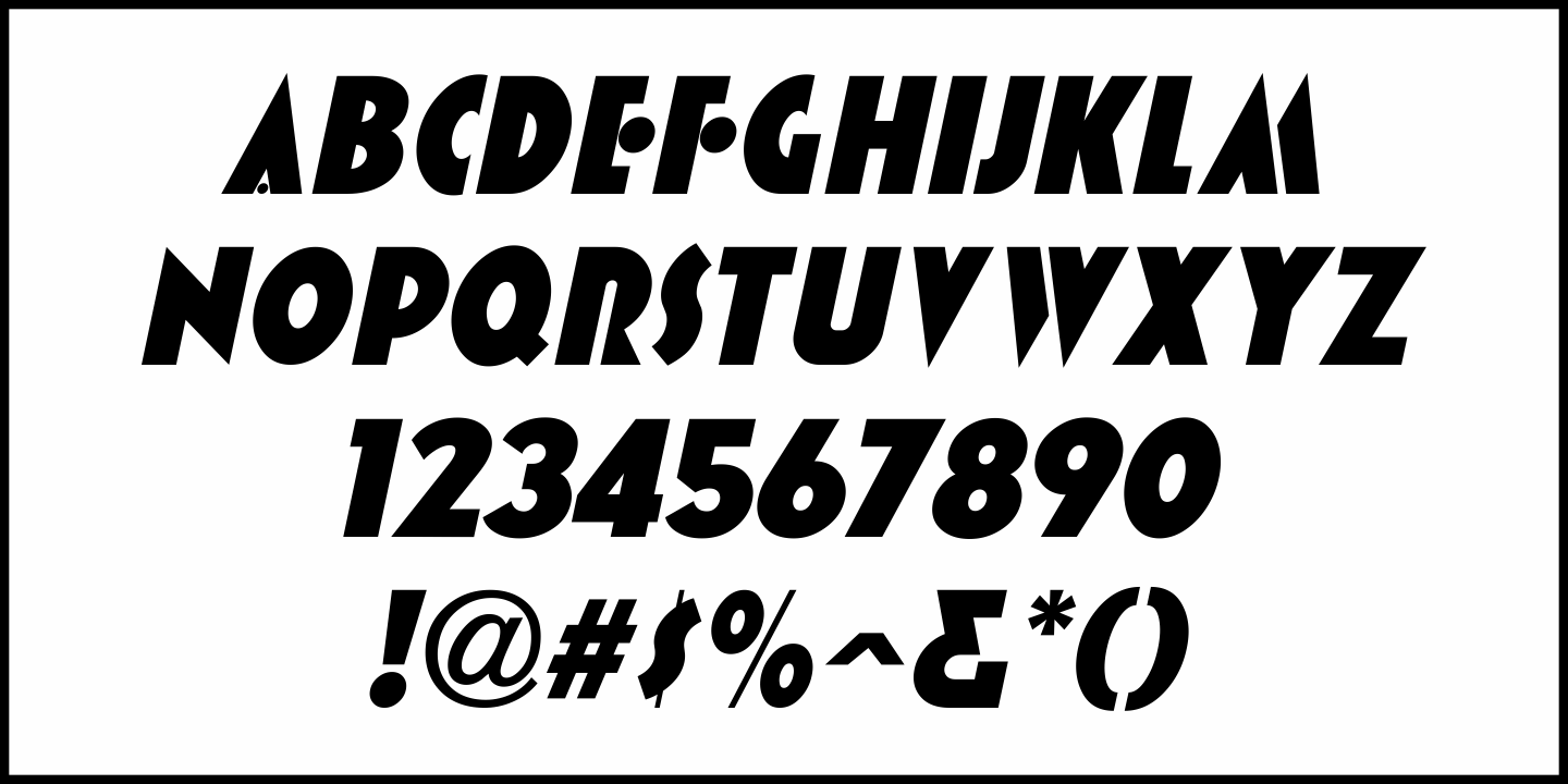 Deco Power Font Poster #5