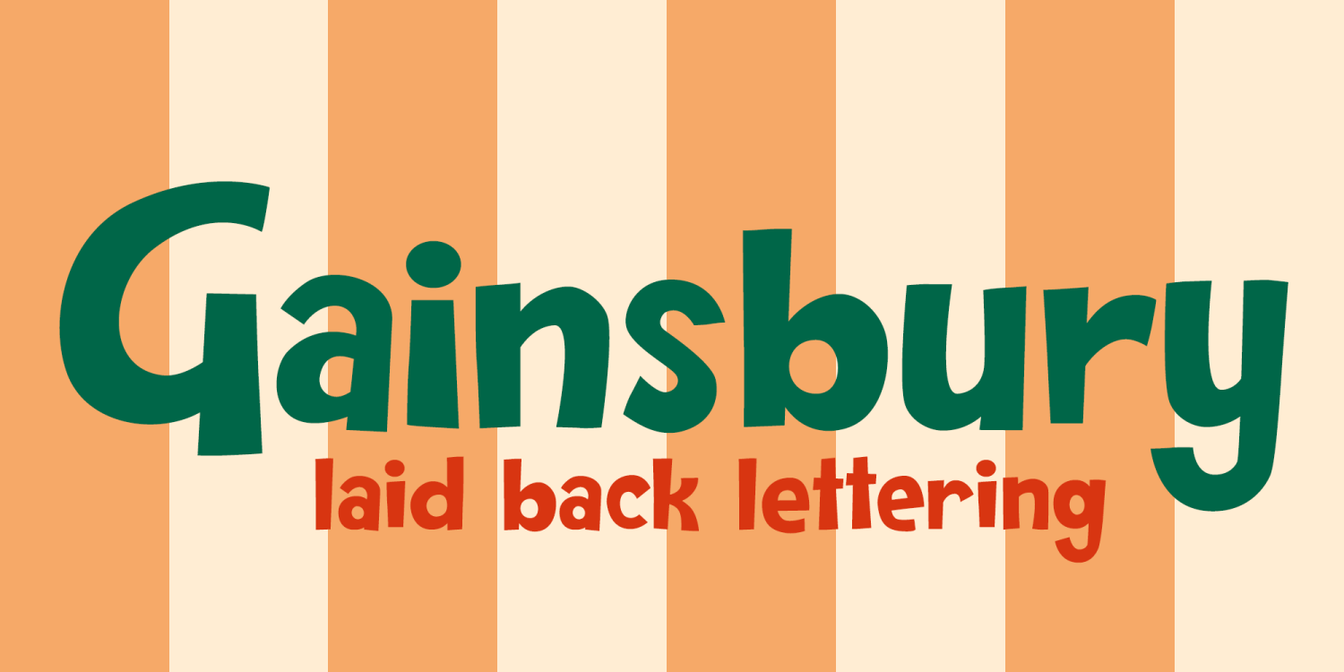 Gainsbury Font Family Poster