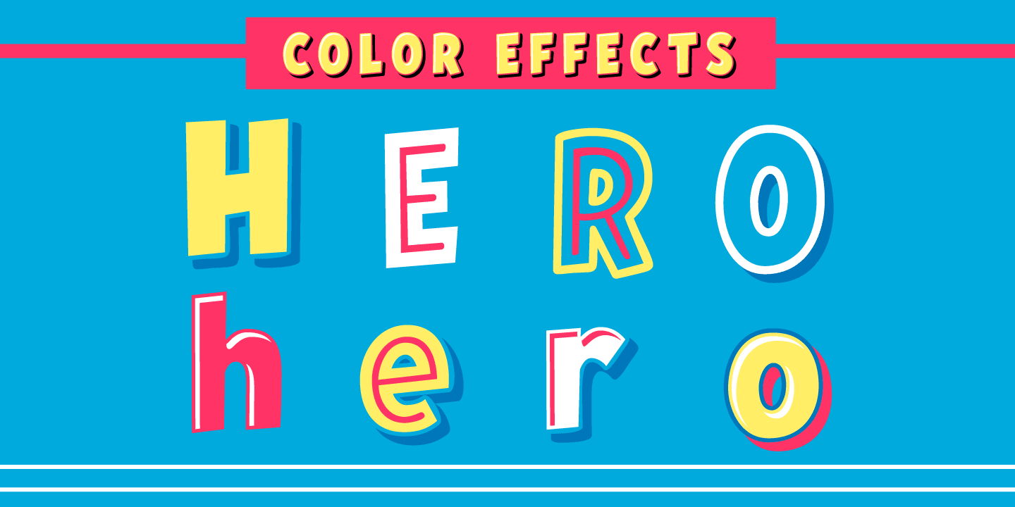 Hero Sandwich Ingredients Font Poster #1