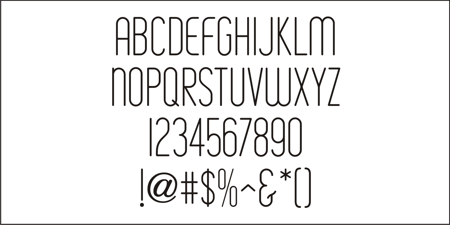 Mimeograph Template Font Poster #3