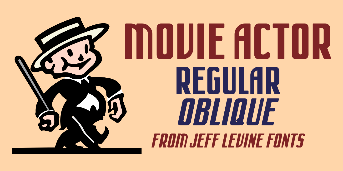 Movie Actor Font Poster #1