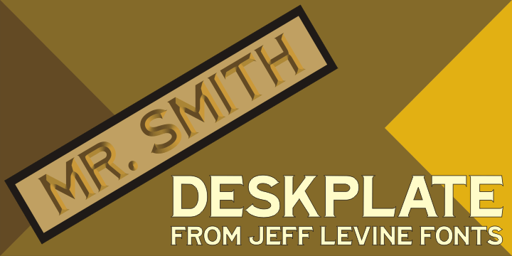Deskplate Font Poster #1