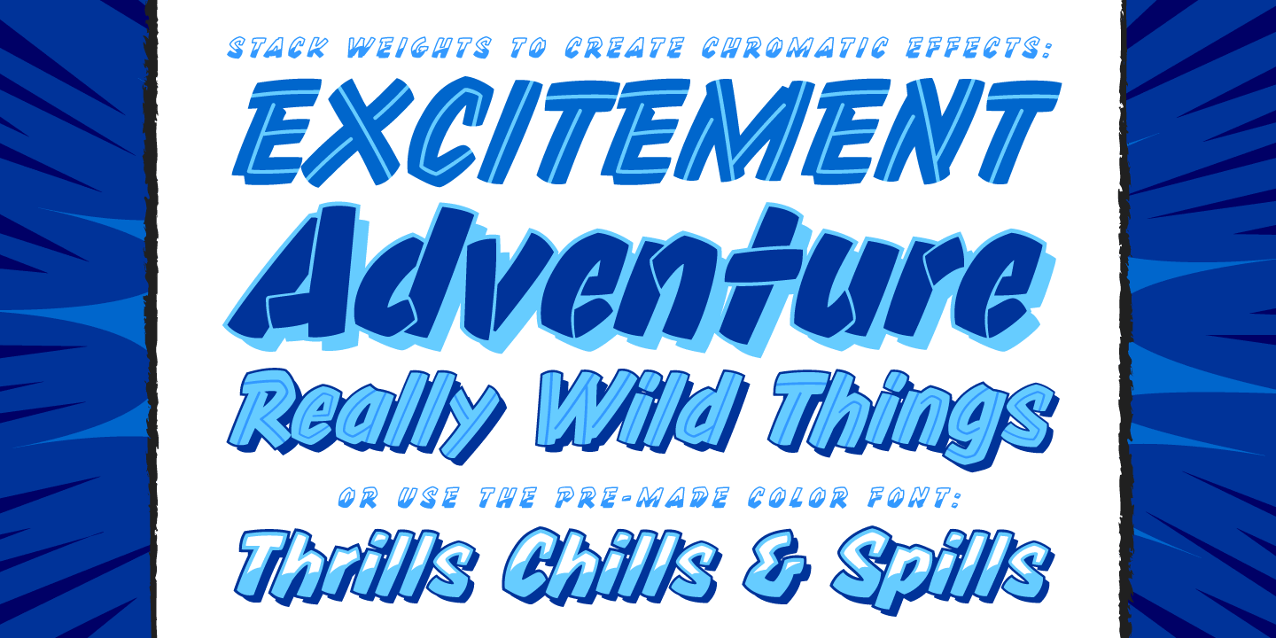 Thrills Font Poster #1
