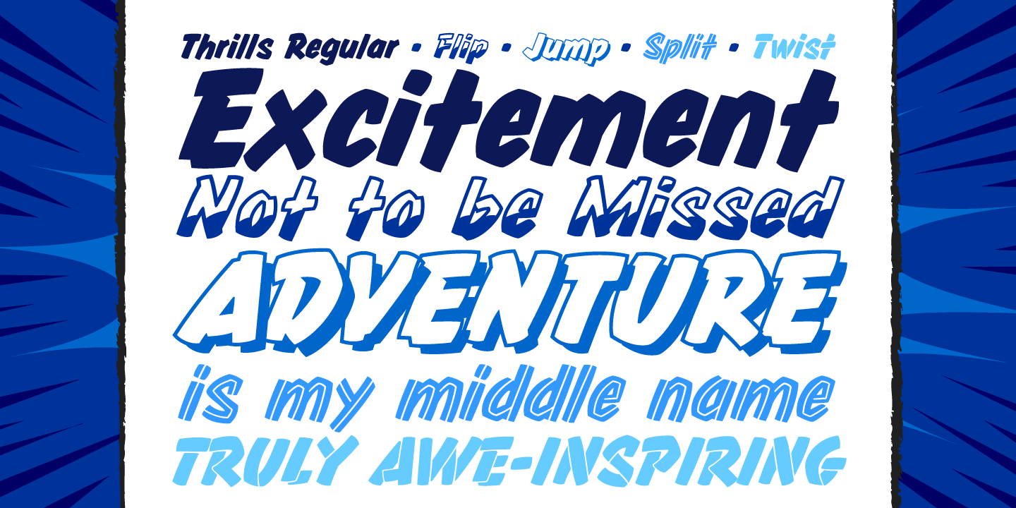 Thrills Font Poster #1