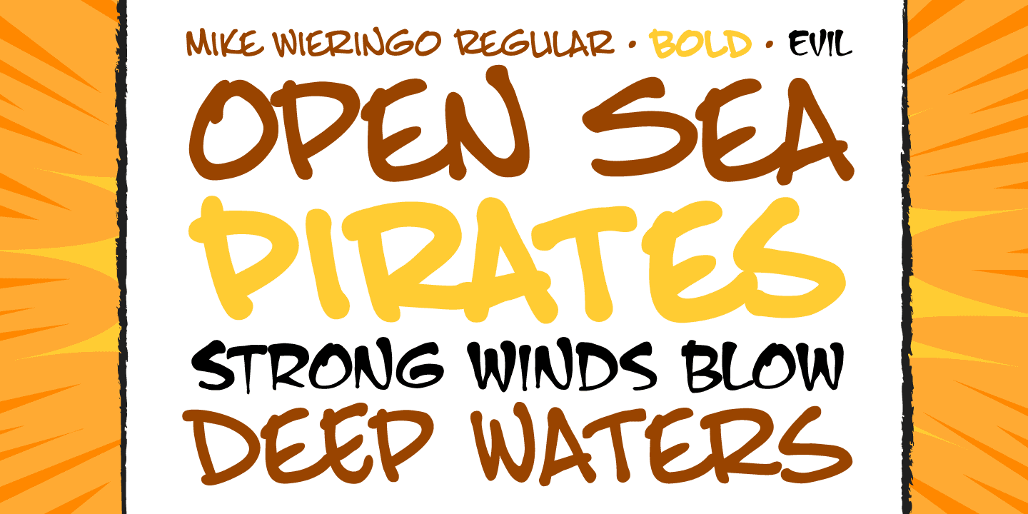 Mike Wieringo Font Poster #1