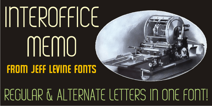 Interoffice Memo Font Family Poster