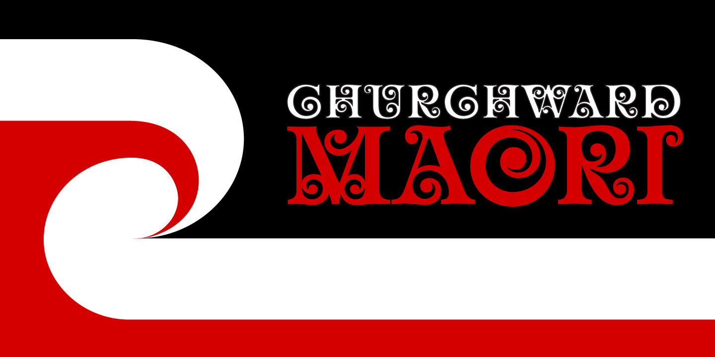 Churchward Maori Font Family Poster