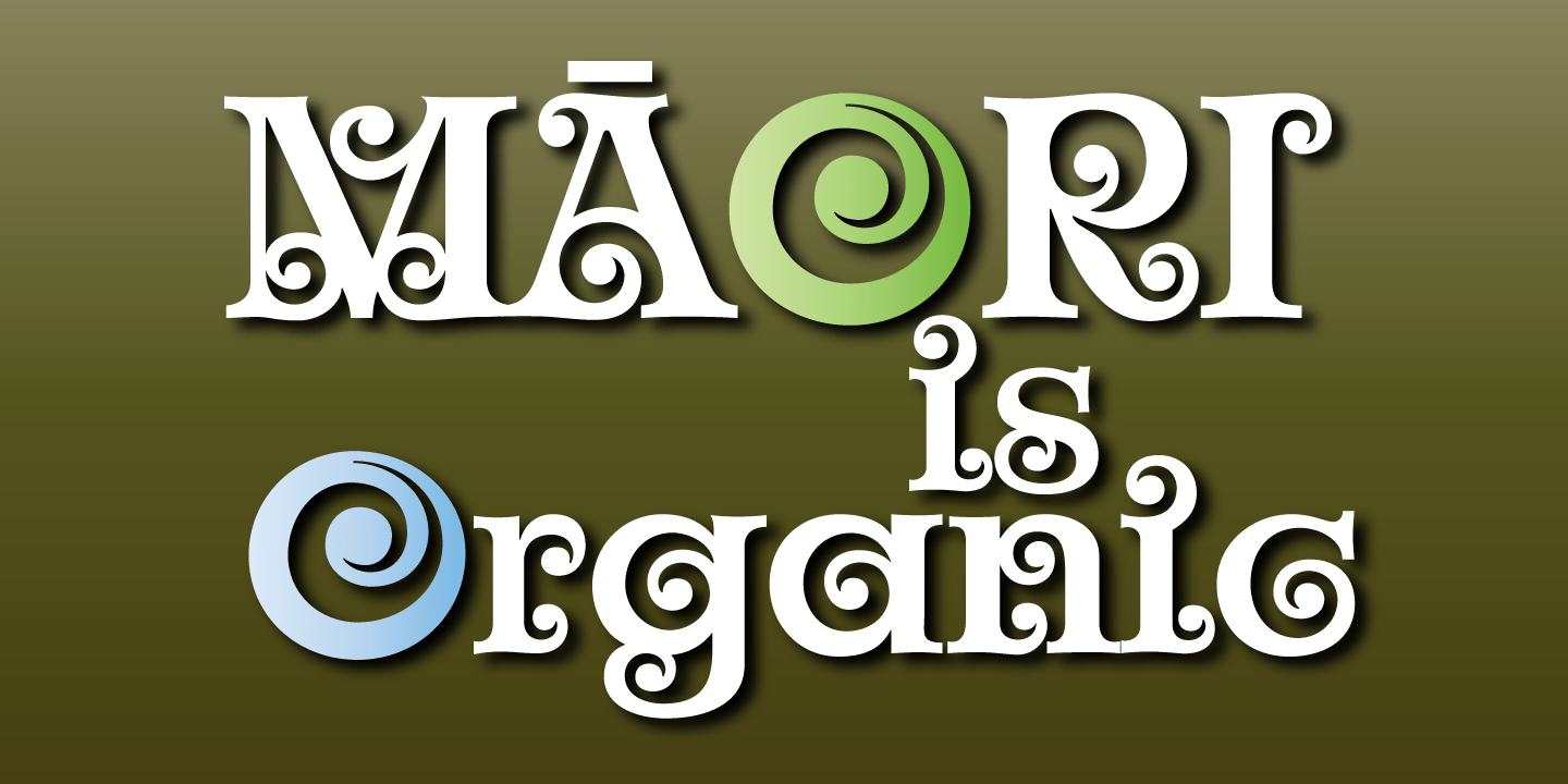 Churchward Maori Font Poster #1