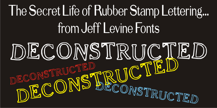 Deconstructed Font Poster #1