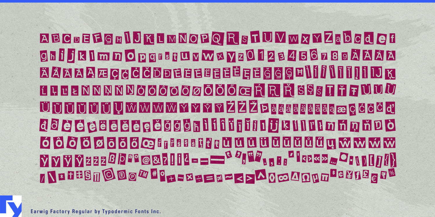 Earwig Factory Font Poster #1