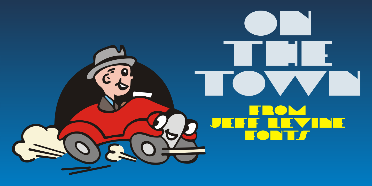 On the Town Font Poster #1