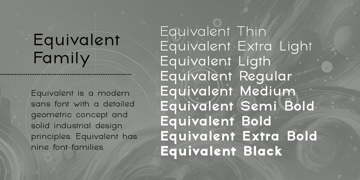Equivalent Font Poster #2
