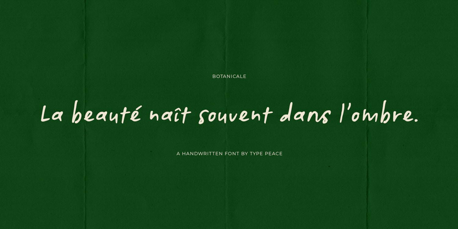 Botanicale Font Poster #10