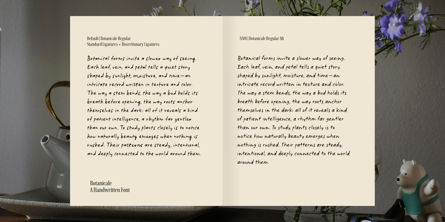 Botanicale Font Poster #3