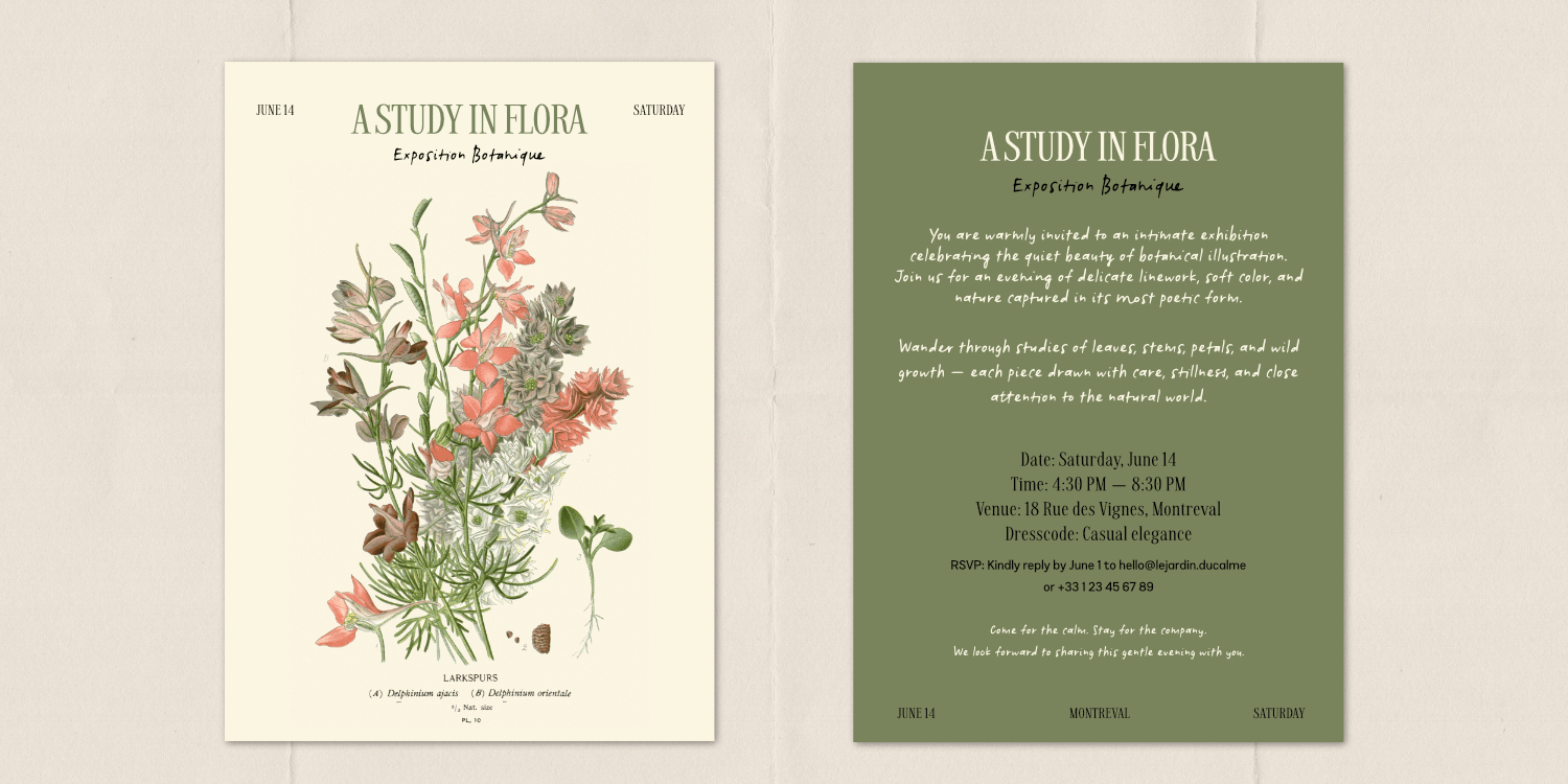 Botanicale Font Poster #4