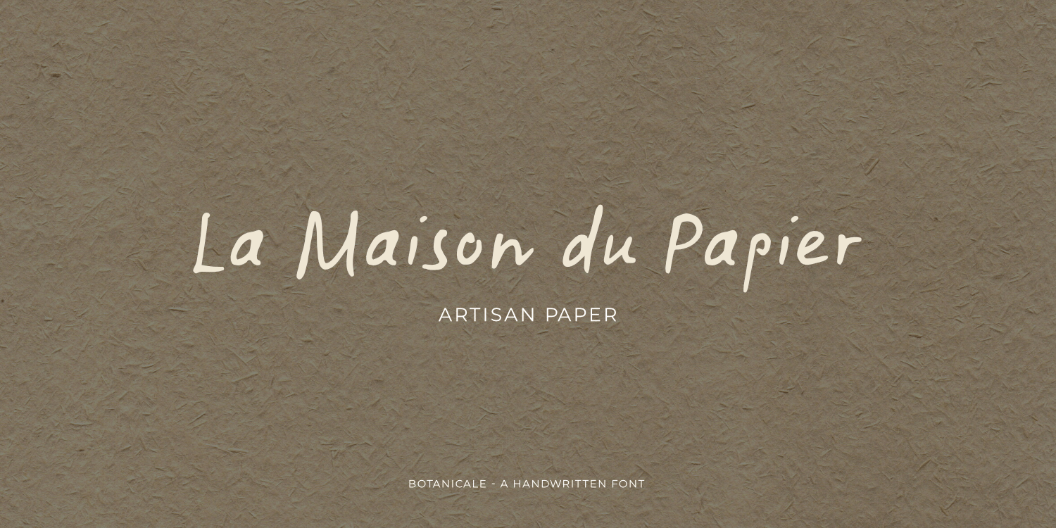 Botanicale Font Poster #7